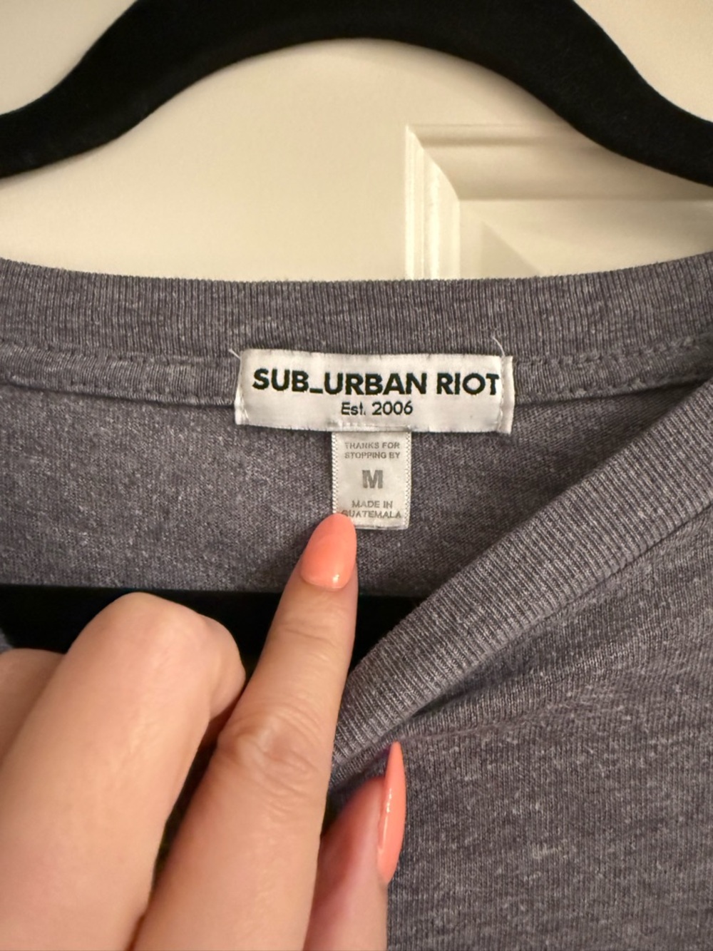Sub_Urban Riot Heather Gray Graphic Tee - Picture 3 of 4